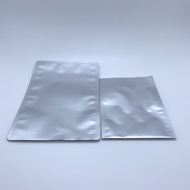 Universal used matt aluminum foil plastic bags with notch